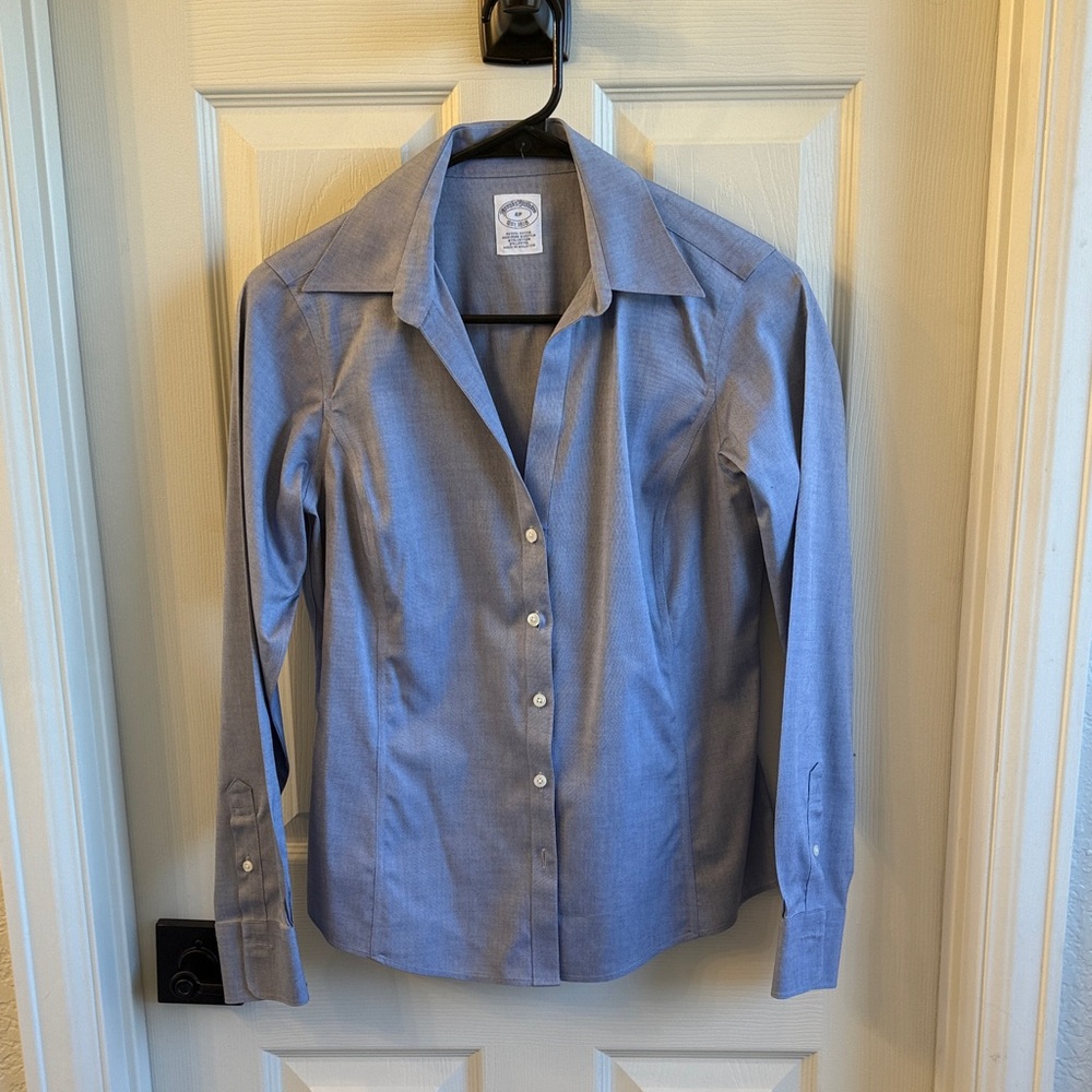 Brooks Brothers Fitted Stretch Supima Cotton Dress Shirt